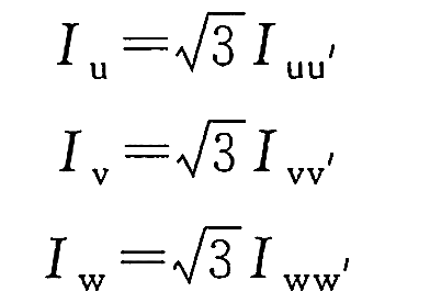 發(fā)電機相電流在三相負(fù)載對稱的條件下關(guān)系公式.png