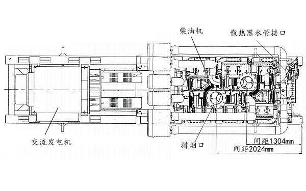 C3300D5型康明斯柴油發(fā)電機(jī)組平面結(jié)構(gòu)圖.png