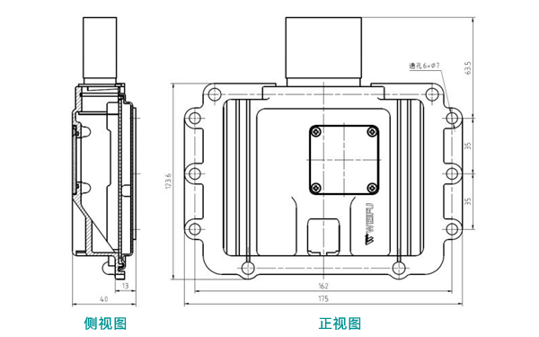 康明斯ECU安裝尺寸圖-柴油發(fā)電機(jī)組.png