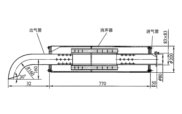 柴油機(jī)消聲器結(jié)構(gòu)尺寸圖.png