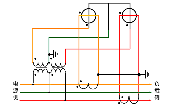 高壓柴油發(fā)電機三相三線制接線圖.png