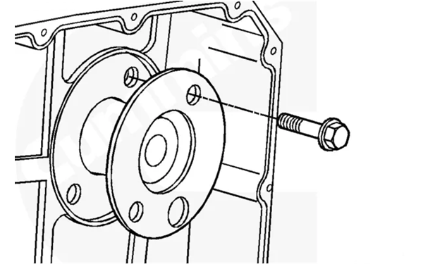 安裝凸輪軸壓板和螺釘-康明斯柴油發(fā)電機(jī)組.png