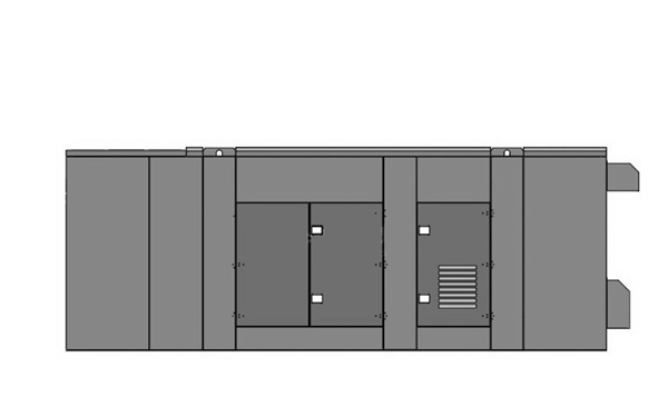 超靜音箱柴油發(fā)電機(jī)組左視圖.png