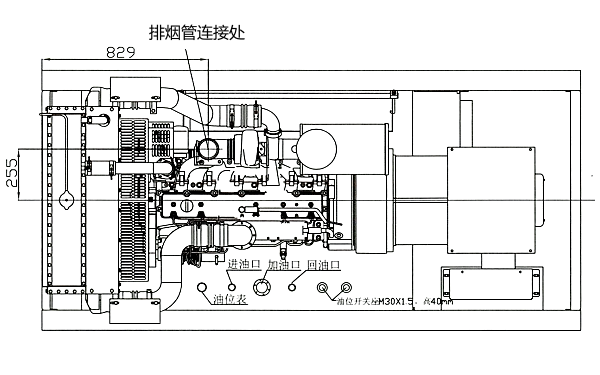 C220D5康明斯柴油發(fā)電機(jī)組平面圖.png