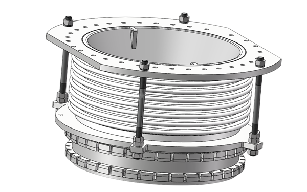 波紋管膨脹節(jié)裝配軸測圖-柴油發(fā)電機(jī)組.png