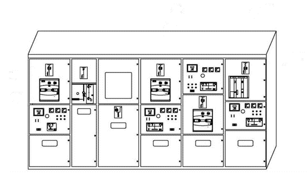 高壓發(fā)電機(jī)組開關(guān)柜組合圖.png