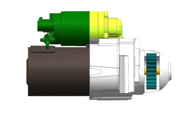 啟動(dòng)馬達(dá)主視圖-柴油發(fā)電機(jī)組.png