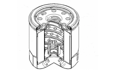 旋轉(zhuǎn)式機(jī)油濾清器示意圖-康明斯柴油發(fā)電機(jī)滋補(bǔ).png