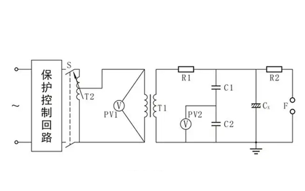 交流耐壓試驗電路原理圖-柴油發(fā)電機(jī)組.png