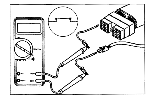 萬用表應(yīng)顯示閉路，且電阻應(yīng)小于10Ω.png