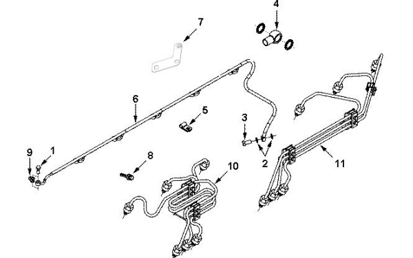 燃油管路-6BT5.9G2康明斯柴油發(fā)電機(jī)組零件圖.png