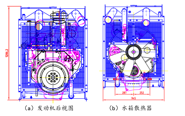 6CTAA8.3-G9東風(fēng)康明斯發(fā)動(dòng)機(jī)外形尺寸后視圖.png