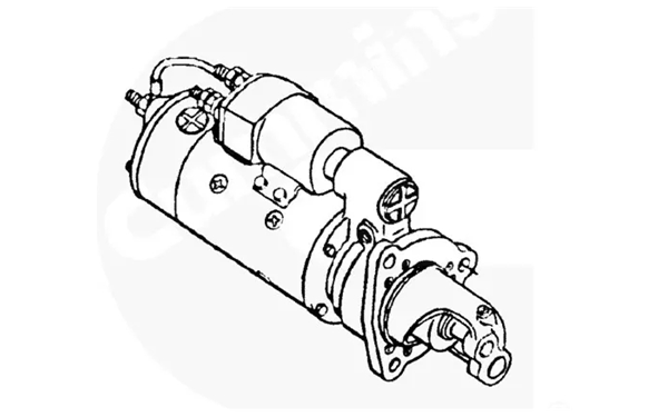 啟動(dòng)馬達(dá)外形圖-康明斯柴油發(fā)電機(jī)組.png