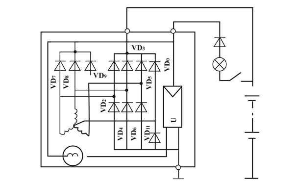 十一管硅整流發(fā)電機(jī)電路圖.png