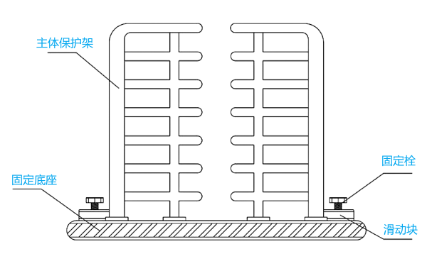 柴油發(fā)電機(jī)日用油箱保護(hù)架連接結(jié)構(gòu)圖.png