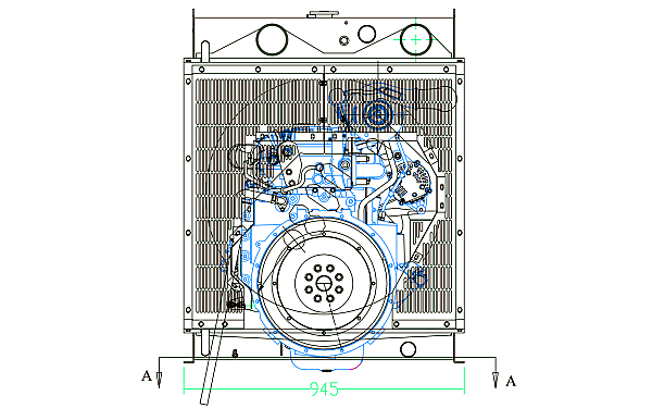 QSB6.7-G3東風(fēng)康明斯發(fā)動(dòng)機(jī)外形尺寸后視圖.png