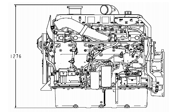 6ZTAA13-G3東風(fēng)康明斯發(fā)動(dòng)機(jī)外形尺寸側(cè)視圖.png