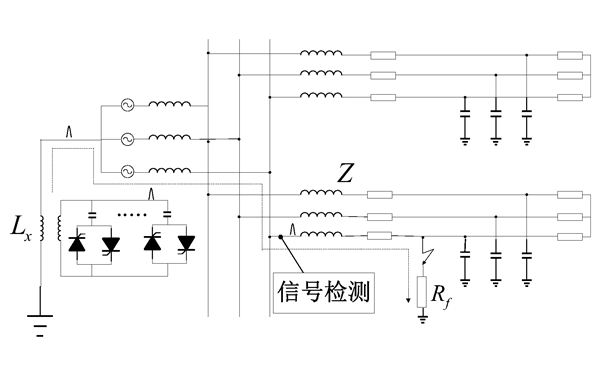 中性點(diǎn)經(jīng)消弧線圈接地電路圖-柴油發(fā)電機(jī)組.png