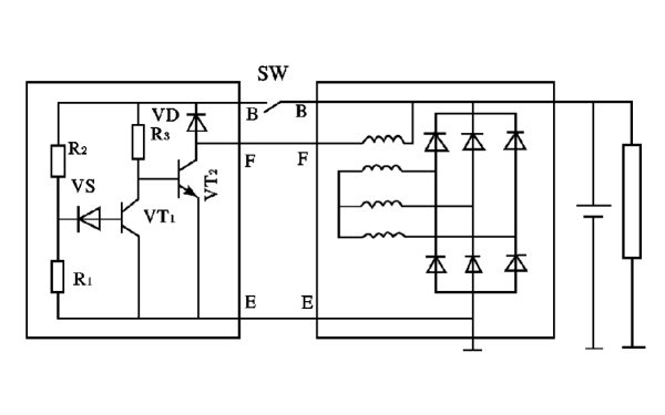 發(fā)電機晶體管調節(jié)器電路圖.png