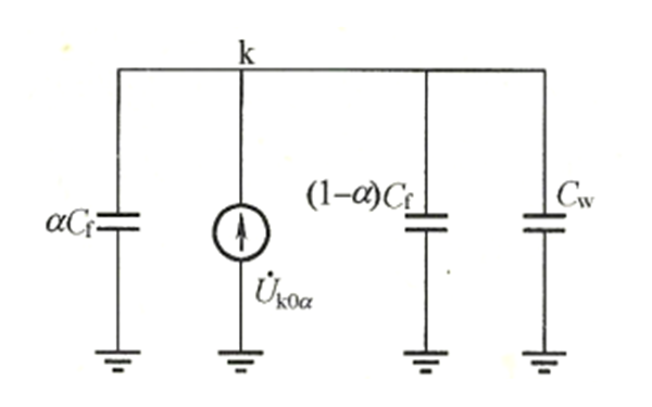 發(fā)電機定子繞組中性點不接地的零序等效網(wǎng)絡.png