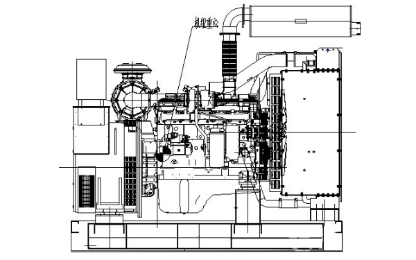 QSL8.9-G4康明斯柴油發(fā)電機組側(cè)視外觀圖（200KW）.png