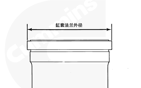 測(cè)量缸套法蘭外徑-康明斯柴油發(fā)電機(jī)組.png