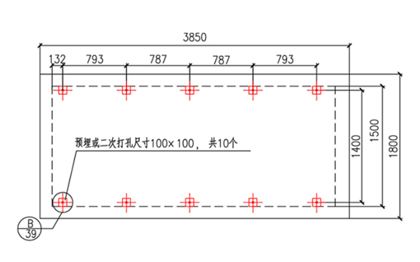 內(nèi)置彈簧減震器預(yù)埋螺栓孔布置示意圖.png