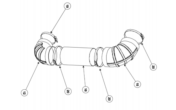 增壓器進(jìn)氣前軟管-康明斯柴油發(fā)電機(jī)組.png