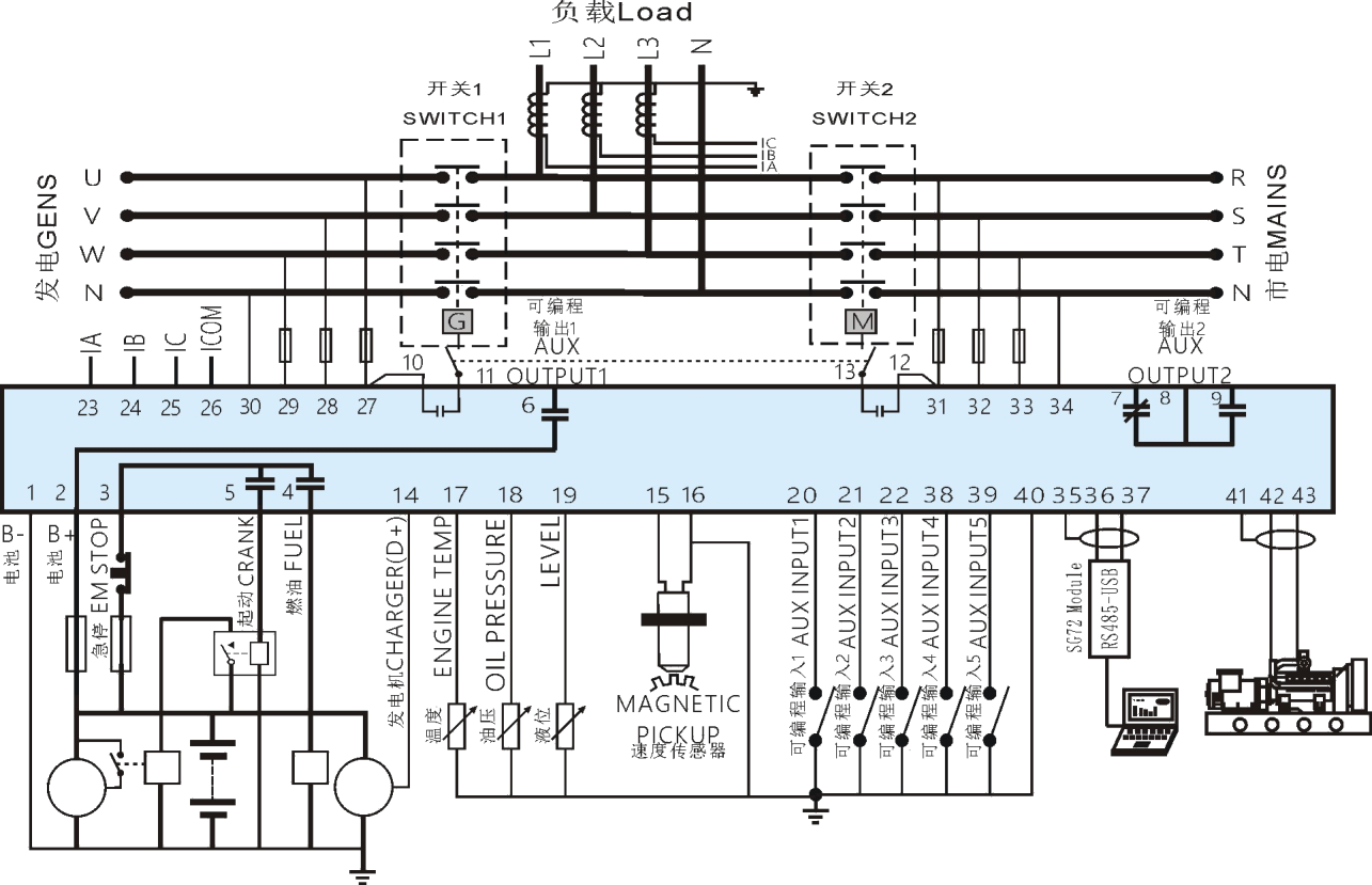 HGM6120CAN柴油發(fā)電機(jī)接線電路圖-康明斯發(fā)電機(jī)組.png