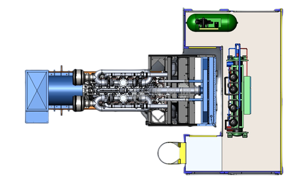 固定式柴油發(fā)電機組安裝示例（俯視圖）.png