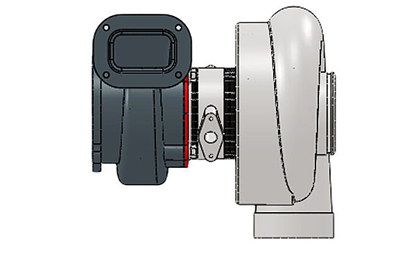 渦輪增壓器左視圖-柴油發(fā)電機(jī)組.png