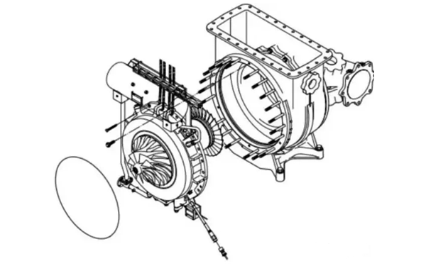 增壓器安裝圖-柴油發(fā)電機組.png