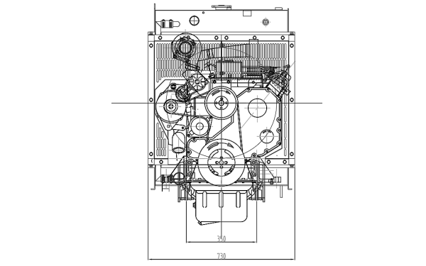 4BTA3.9-G2東風(fēng)康明斯發(fā)動機外形尺寸后視圖.png