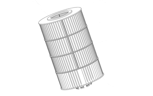 金屬網(wǎng)濾芯式濾清器示意圖-康明斯柴油發(fā)電機組.png