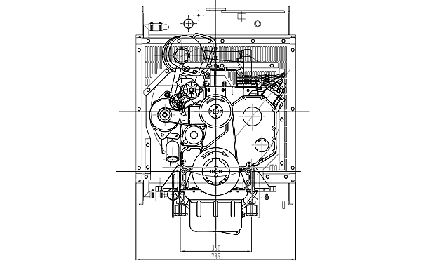 6BTA5.9-G2東風康明斯發(fā)動機外形尺寸前視圖.png