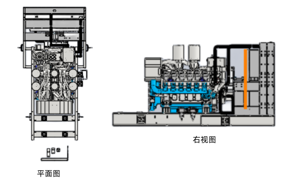 柴油發(fā)電機(jī)組的發(fā)動(dòng)機(jī)部分（裝配圖）.png