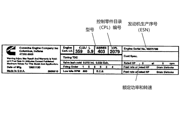 康明斯發(fā)動機銘牌上的數(shù)據(jù).png